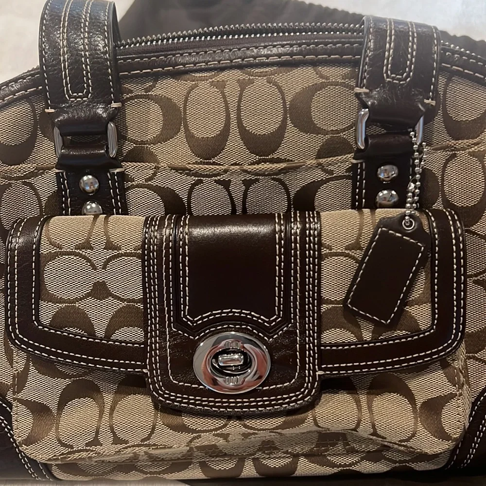 Coach Signature series. New without tags. Never used.  Dust bag included. - Picture 2 of 7